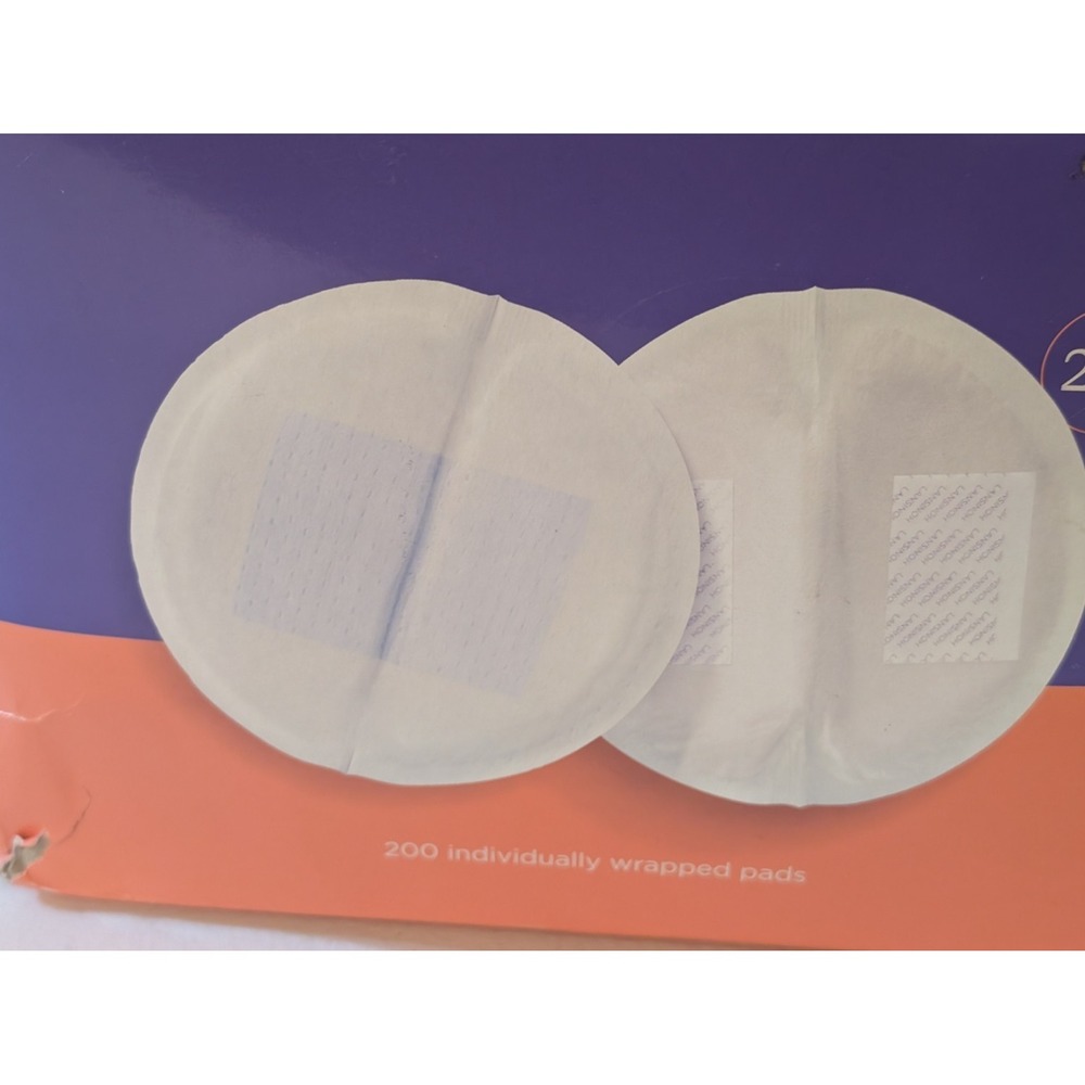 LANSINOH Stay Dry Nursing Pads 200 Ct Individually Wrapped – Distressed‎ Box - Picture 3 of 6